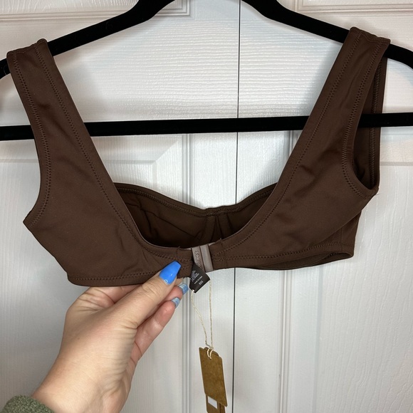 SKIMS Shaping Swim Unlined Underwire Bikini Top Cocoa sz. XXS & 4X - Picture 3 of 7